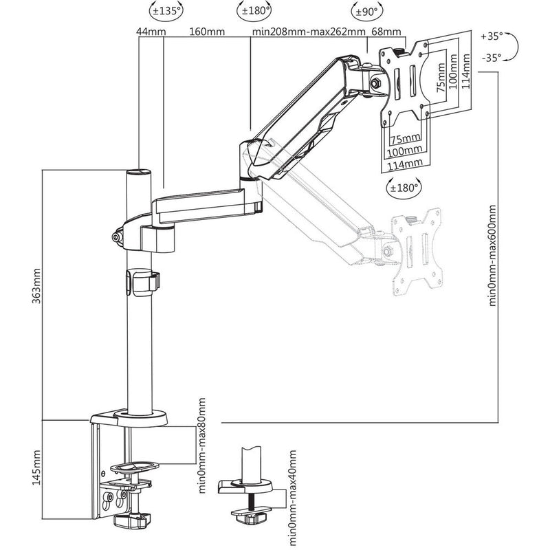 Supporto da Tavolo per Schermo V7 DM1TA-1E