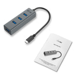 Hub USB I-TEC C31Hubmetal403 USB X 4 Gray