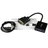 DVI-D-Adapter mit VGA startEch dvi2vgae 0,19 m schwarz