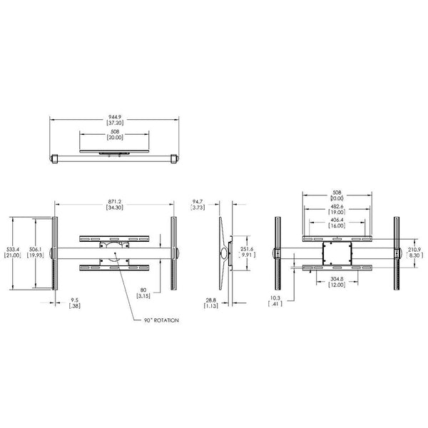 Soporte de TV PFW 6858 de Vogel