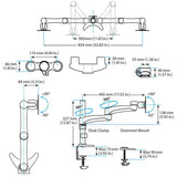 Soporte de Mesa para Pantalla Startech ARMDUAL             