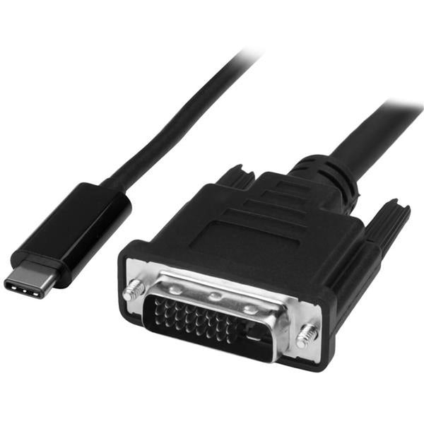 Cavo USB C con DVI-D Startech CDP2DVIMM1MB         Nero 1 m