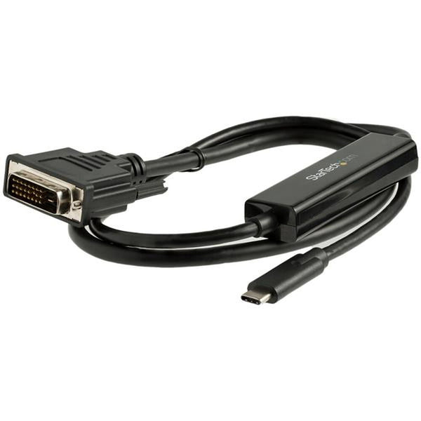 Cavo USB C con DVI-D Startech CDP2DVIMM1MB         Nero 1 m