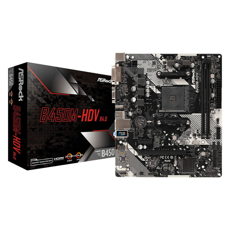 Scheda Madre ASRock B450M-HDV R4.0 AMD B450