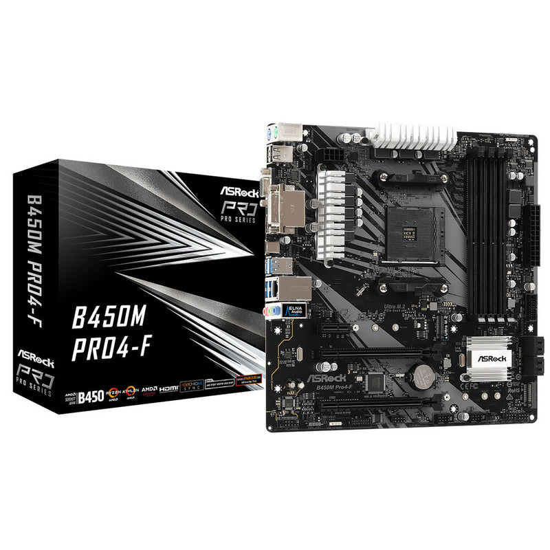 Scheda Madre ASRock B450M PRO4-F AMD B450