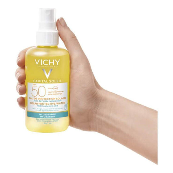 Protezione Solare Capital Soleil Hydrating Vichy 101095 Spf 50 Spf 50 (200 ml) (Dermocosmesi) (Parafarmacia)