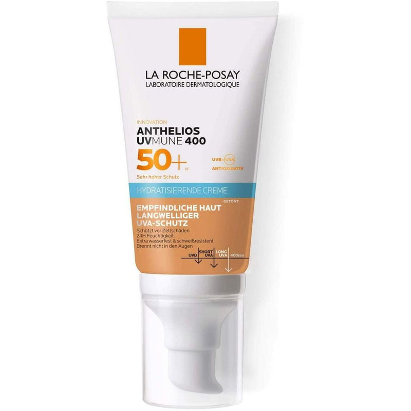 Crème de soleil pour le visage La Roche Posay Anthelios Uvmune 400 SPF50 + crème hydratante avec couleur (50 ml)