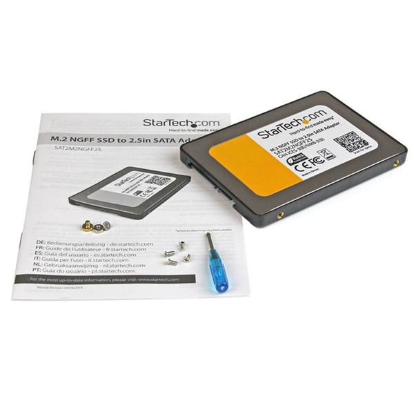 Adattatore SATA Startech SAT2M2NGFF25 SSD M.2 SATA III 2.5"