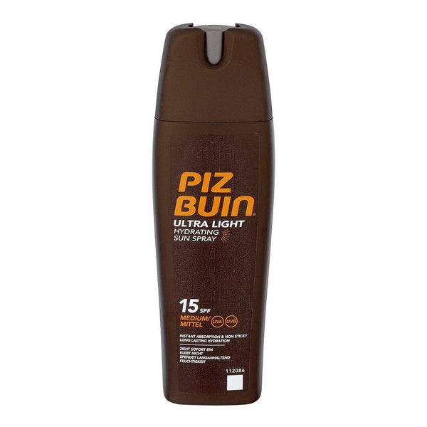 Körper-Sonnenschutzspray Ultra Light Piz Buin Feuchtigkeitsspendend Spf 15 (200 ml)