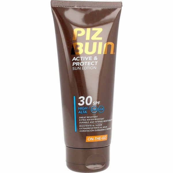 Loción Solar Piz Buin Active & Protect SPF 30 (100 ml)