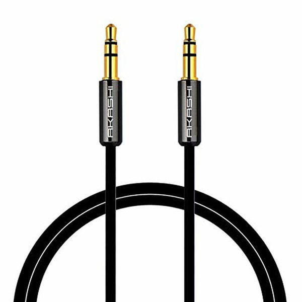 Câble audio jack (3,5 mm) Akashi Altj 35 B 1 m noir