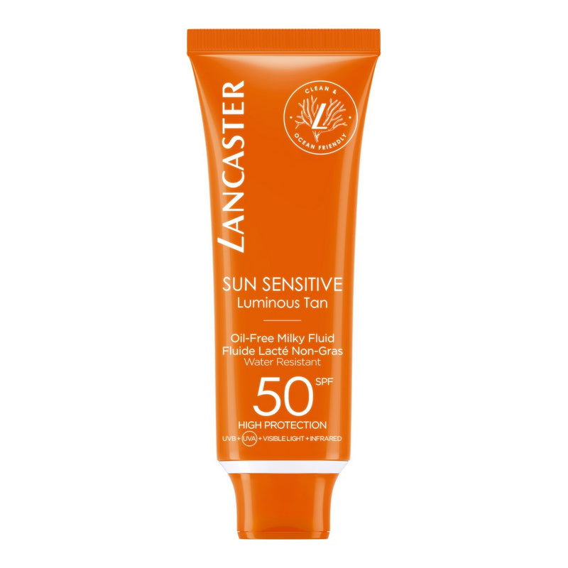 Protezione Solare Viso Lancaster Sun Sensitive Milky Fluid SPF50 (50 ml)