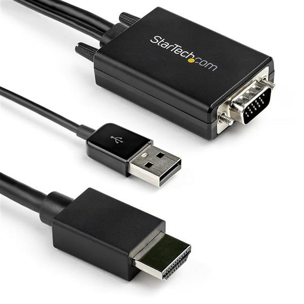 HDMI -Adapter mit VGA StartEch VGA2HDMM2M (2 m) Schwarz