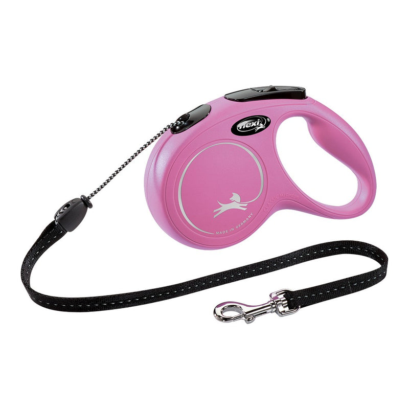 Guinzaglio per Cani Flexi NEW CLASSIC 8 m Rosa Taglia S