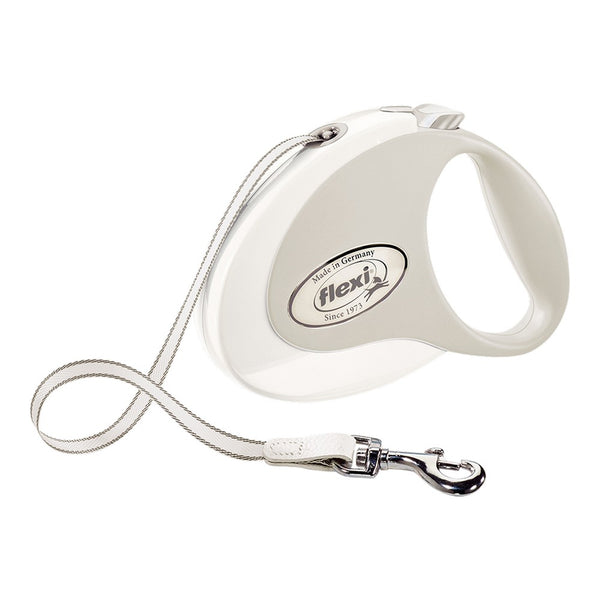 Guinzaglio per Cani Flexi Style 5 m Taglia M Bianco