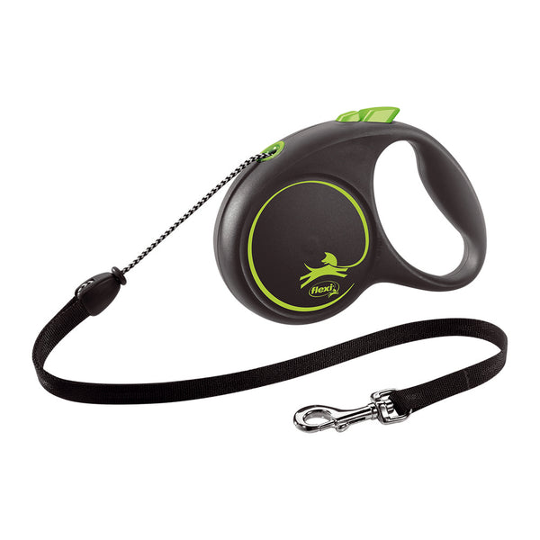 Guinzaglio per Cani Flexi BLACK DESIGN 5 m Taglia S Verde