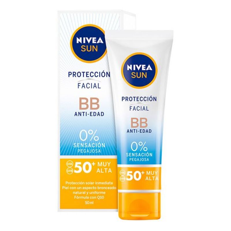 Crème de soleil pour le visage BB Nivea SPF 50 (50 ml) (dame) (Unisexe)