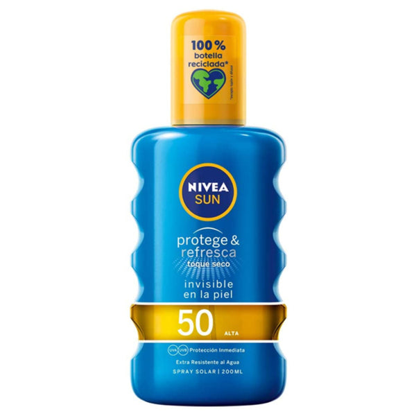 Spray Protezione Solare Protege & Refresca Nivea Spf 50 (200 ml)