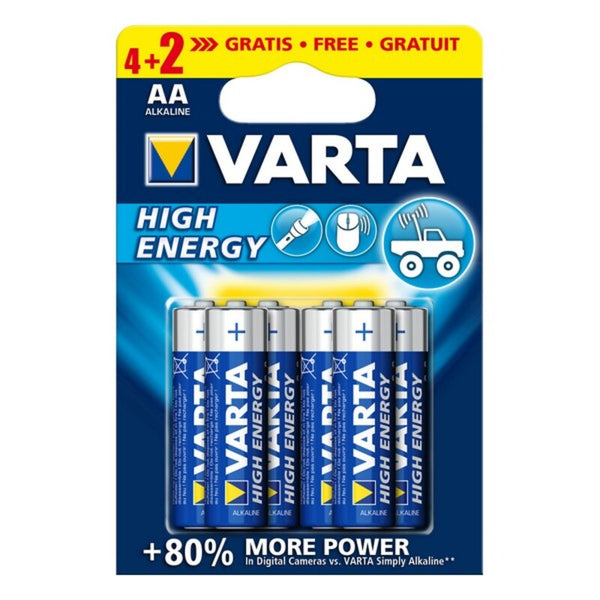 Varta 4906 AA 1,5 V 6 UDS Alkaline Batterien