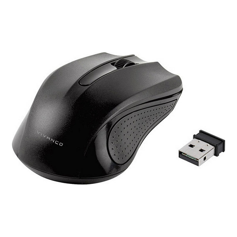 Souris optique sans fil Vivanco 36639 1000 dpi noir