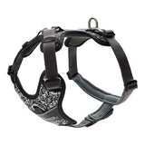 Imbracatura per Cani Hunter Divo Riflettente Nero/Grigio Taglia M (56-73 cm)