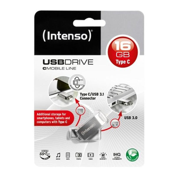 Memoria USB INTENSO 3536470 16 GB Argentato 16 GB Memoria USB