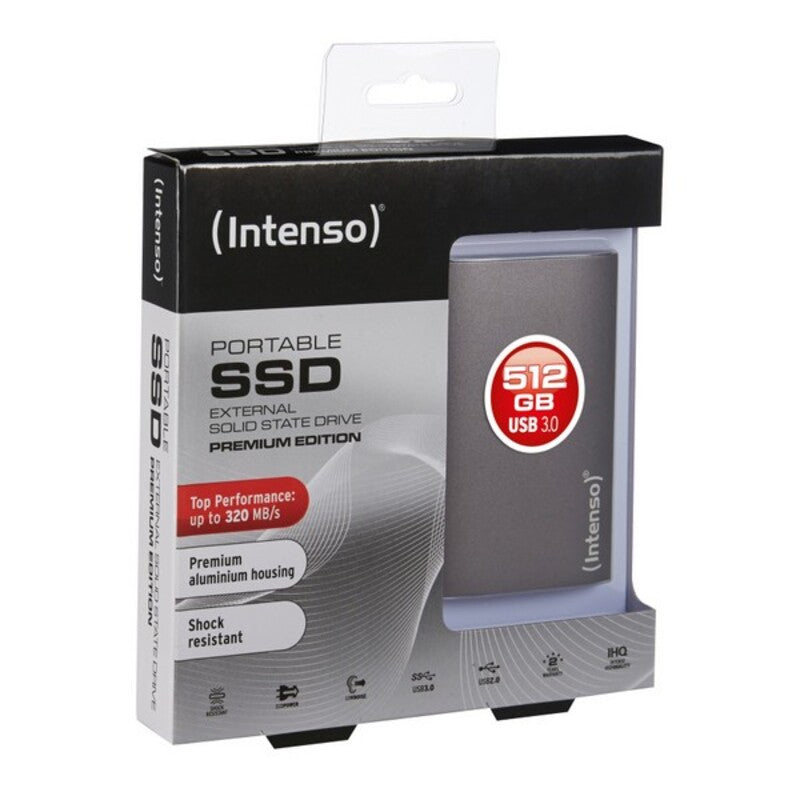 Disque dur externe intense 3823450 SSD 512 Go anthracite (reconditionné à +)