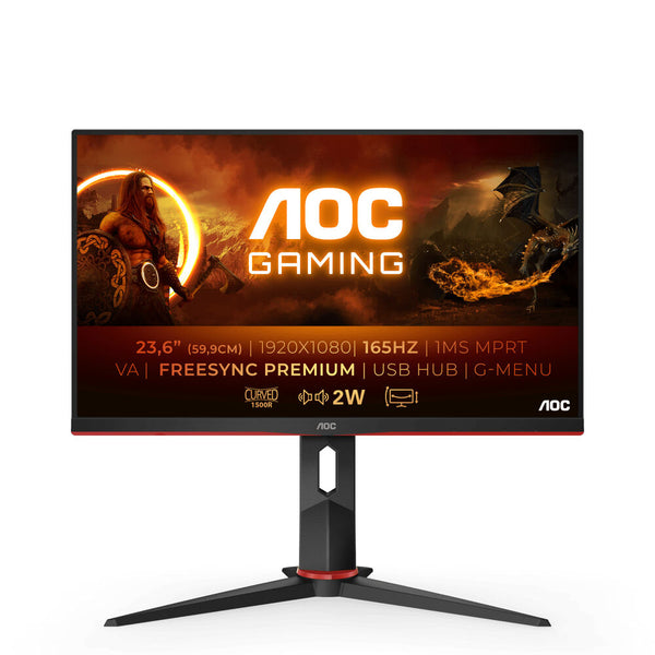 Monitorear AOC C24G2U/BK curvo 23,6 "FHD WLED