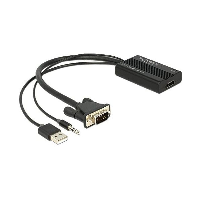 VGA-Adapter mit HDMI mit Audio Delock AISCCI0180 3-pin USB a