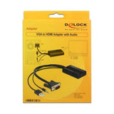 VGA-Adapter mit HDMI mit Audio Delock AISCCI0180 3-pin USB a