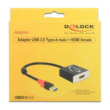 USB 3.0 -Adapter mit HDMI Delock 62736 20 cm Schwarz