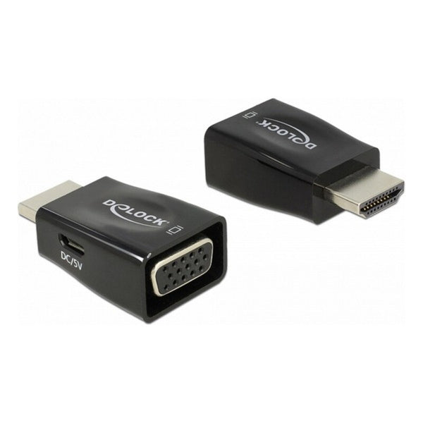 HDMI -Adapter mit VGA Delock 65902 1920 PX Schwarz