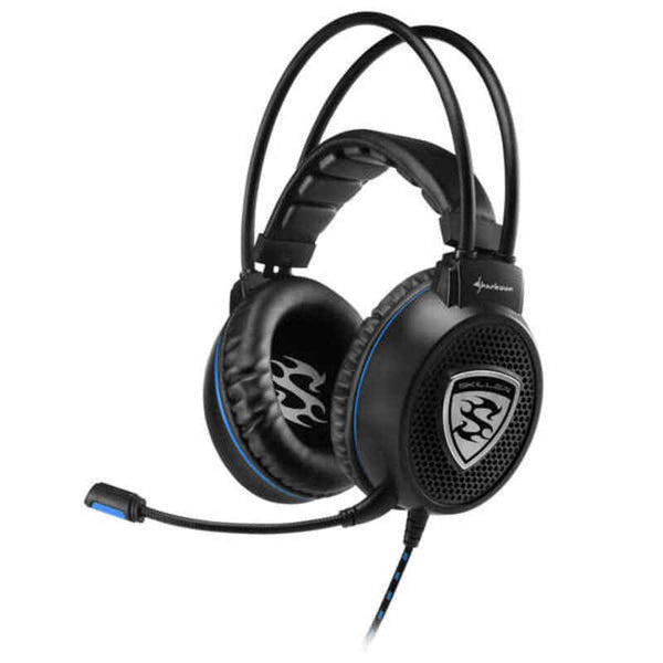 Headphones with Microphone Sharkoon Skiller SGH1 Black