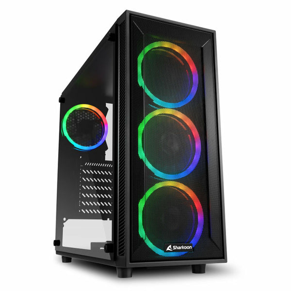 Semiterer Case ATX Sharkoon TG4M Black ATX LED RGB