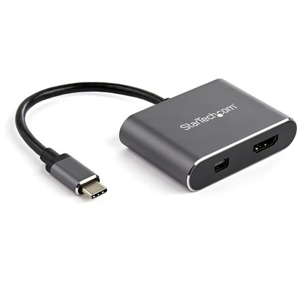 USB C -Adapter mit HDMI/Minidisplaypleple StartEch CDP2HDMDP 4K Ultra HD Argento