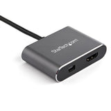 USB C -Adapter mit HDMI/Minidisplaypleple StartEch CDP2HDMDP 4K Ultra HD Argento