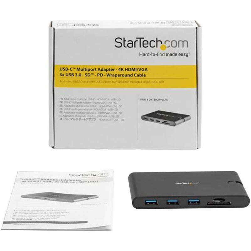 Dockstation Startech DKT30CHVSCPD         Nero 88 g