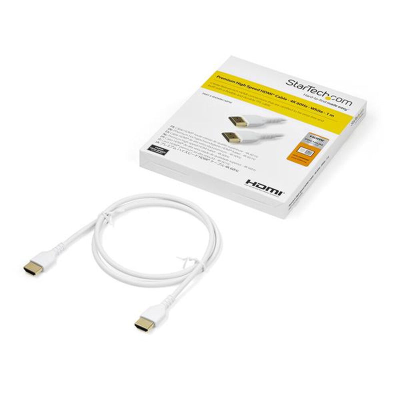 HDMI StartEch RHDMM1MPW 4K Ultra HD Cable câble blanc 1 m