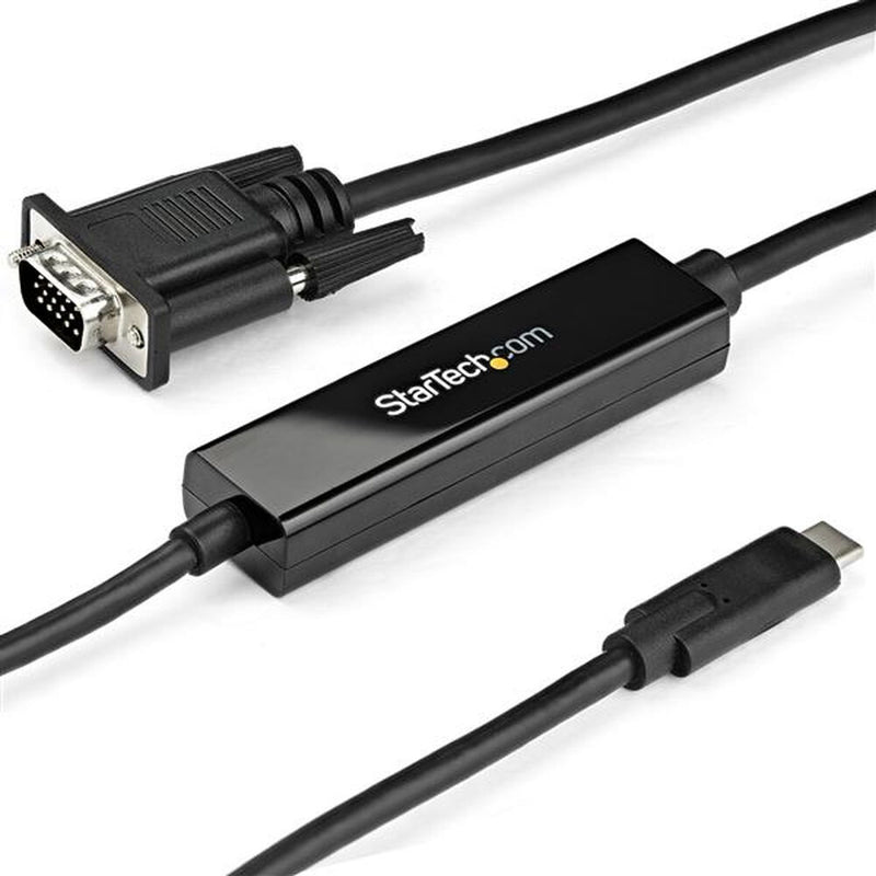 Cavo USB C con VGA Startech CDP2VGAMM1MB         Nero 1 m