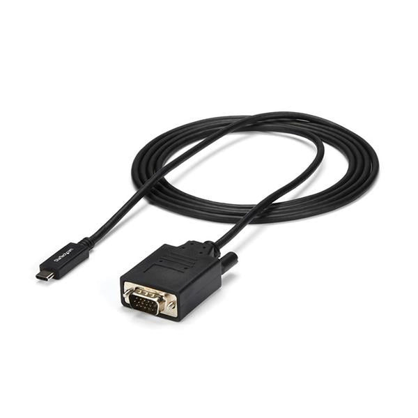 Cavo USB C con VGA Startech CDP2VGAMM2MB         (2 m) Nero