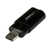 Carte externe USB startech icusbaudiob Nero