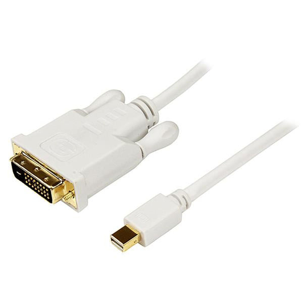 Mini DisplayPort -Adapter mit DVI StartEch MDP2DVIMM3W Weiß 90 cm 0,9 m