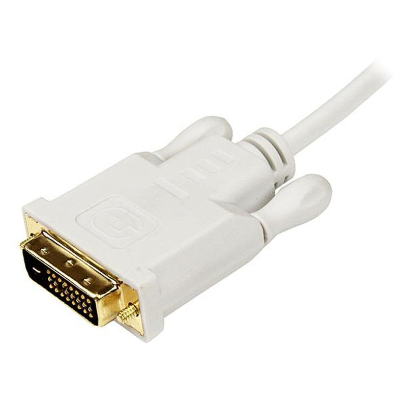 Mini DisplayPort -Adapter mit DVI StartEch MDP2DVIMM3W Weiß 90 cm 0,9 m