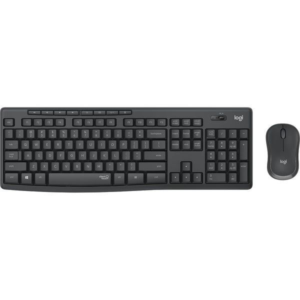 Tastatur mit Drahtloser Maus Logitech 920-009802           Schwarz