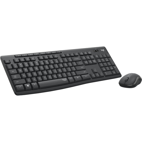 Tastatur mit Drahtloser Maus Logitech 920-009802           Schwarz