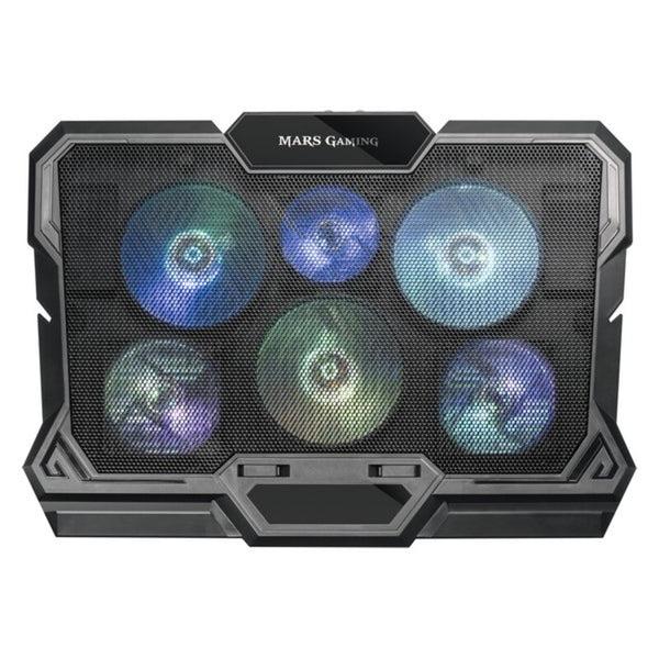 Support portable avec Mars Gaming MNBC4 RVB Black Ventilator