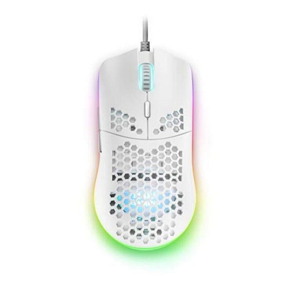 Gaming -Maus mit LED Mars Gaming mmaxw 220 ips 12400 dpi weiß