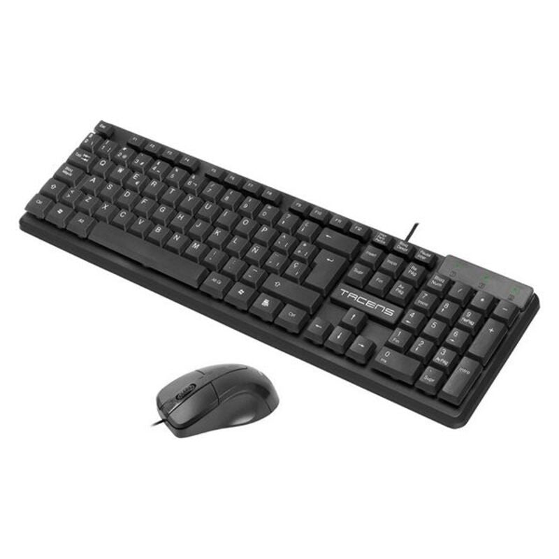 Mouse und Tastatur Tacens ACP0FR Schwarz