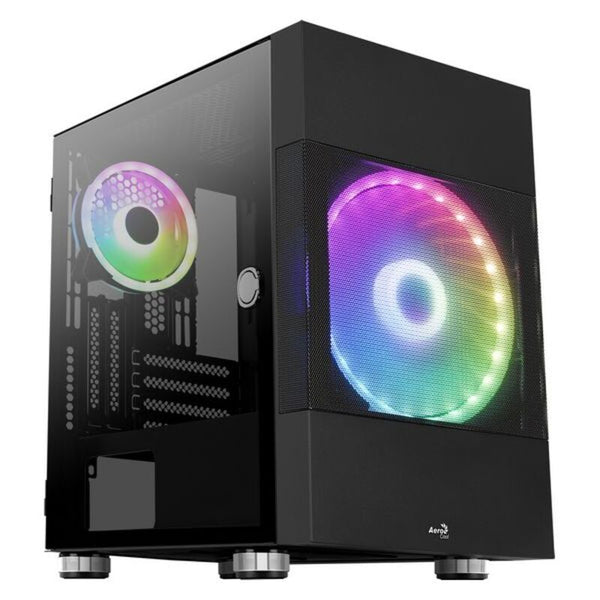 Semitorre Prost Micro ATX Mars Gaming Atomicbk LED RGB Schwarz