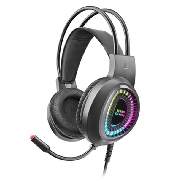 Auricolari con Microfono Mars Gaming MH220 (1,8 m) Nero